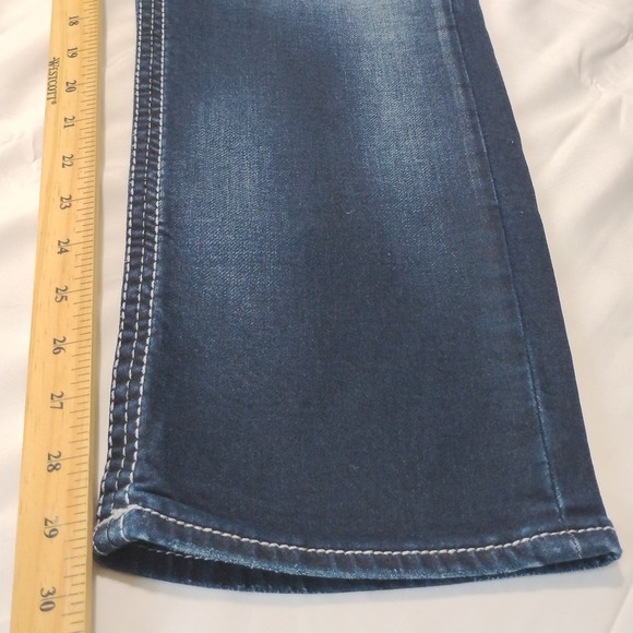 BKE Salvage Supply Co Mayhem Straight Jeans Men's 32 32x31 Regular Fit Dark Wash - Picture 3 of 16